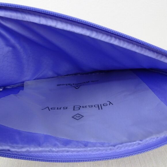 VERA BRADLEY Laptop Sleeve Case Factory Style MURAL GARDEN Floral Purple NWT $55 - Picture 7 of 8